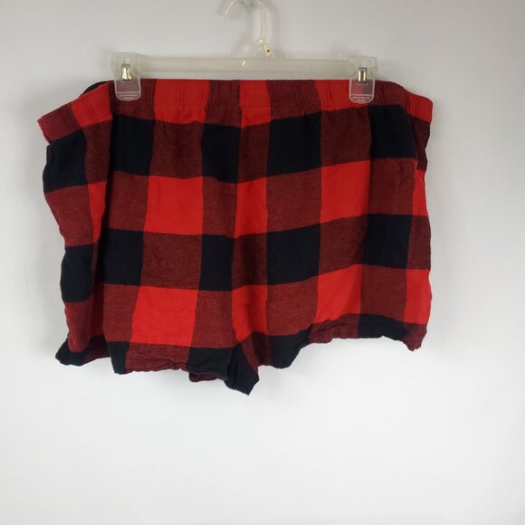 Old Navy Red/Black Plaid Womens Plus Size Pajama Drawstring Shorts Sz 3X - Picture 5 of 10